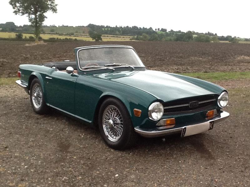 Triumph TR6 at H&H Chateau Impney Christmas Gala Auction