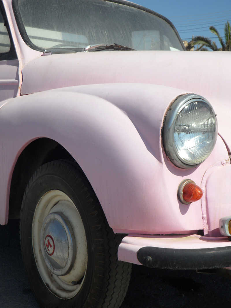 Pink is not a great colour for most classic cars Pink is not a great colour for most classic cars